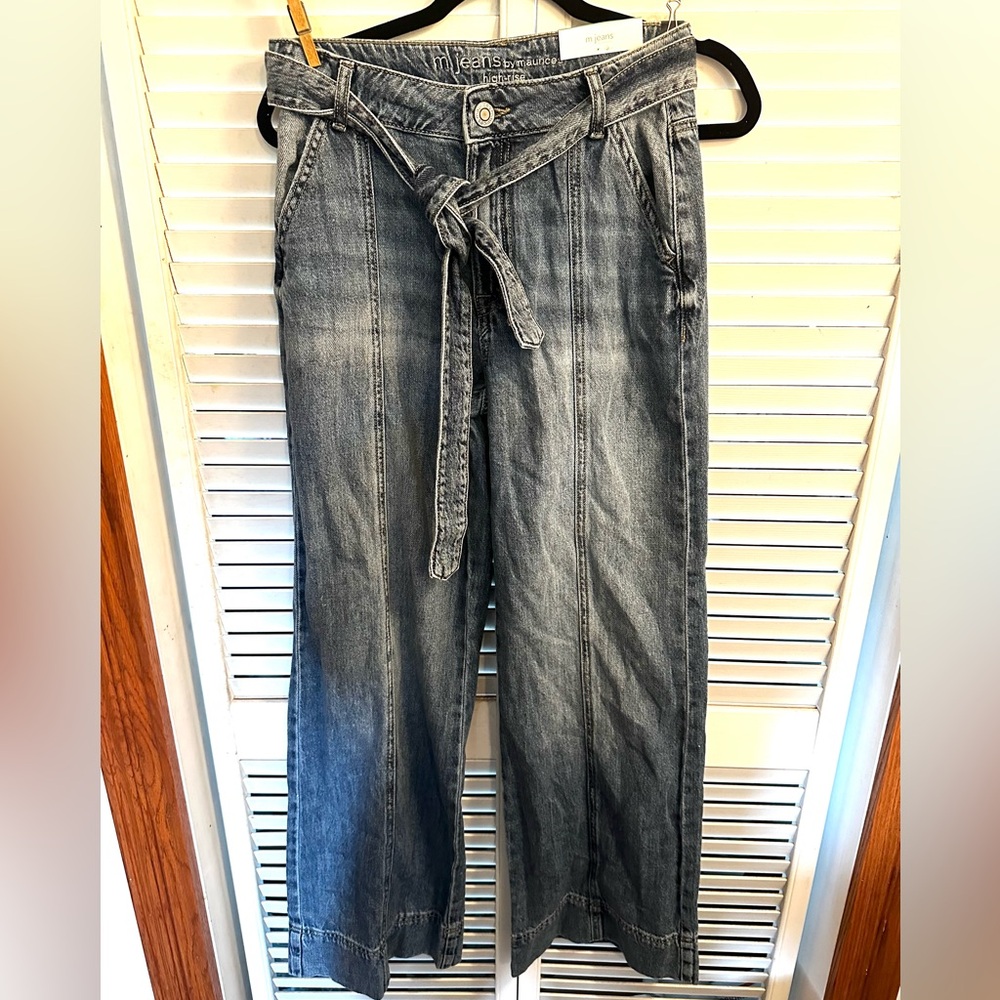 Maurice’s Wide Leg Belted Jean - never worn